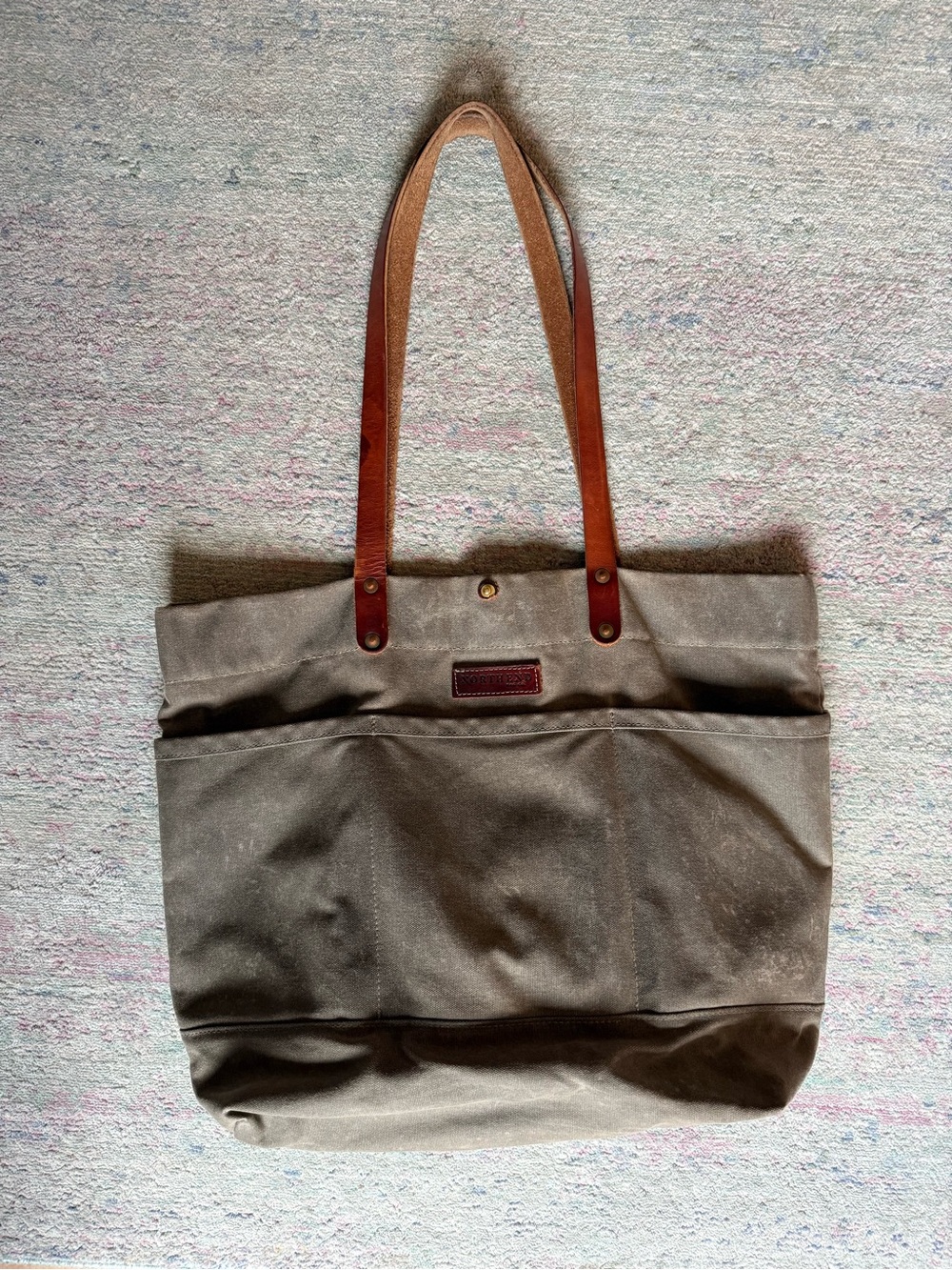North End Bag Co “Virginia Beach Tote” Canvas & Leather | Coastal Everyday Bag